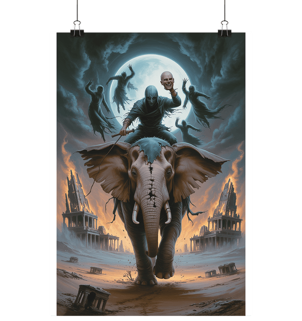 Ballad of the mysterious Maharaja - Der kopflose Ritt durch die Flammen der Legenden - Poster Din A1 (hoch) | Wall Art | Dark Shadows Arts