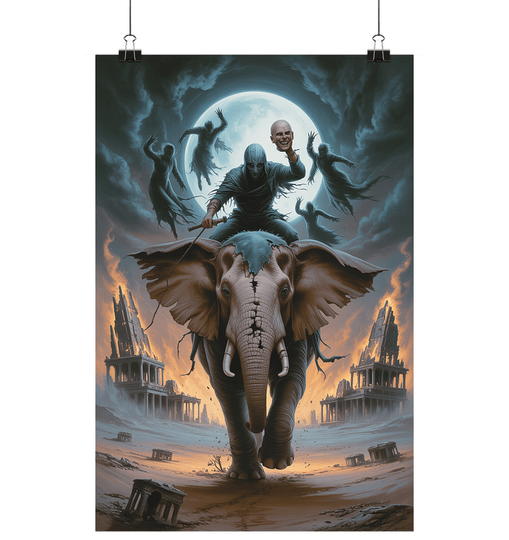 Ballad of the mysterious Maharaja - Der kopflose Ritt durch die Flammen der Legenden - Poster Din A1 (hoch) | Wall Art | Dark Shadows Arts