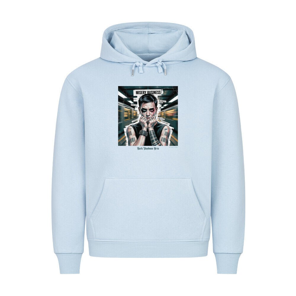 Barcode Heartbreak – Zwischen Neonlicht & Schattenseele - HigherBlanks Premium Hoodie | Hoodie | Dark Shadows Arts