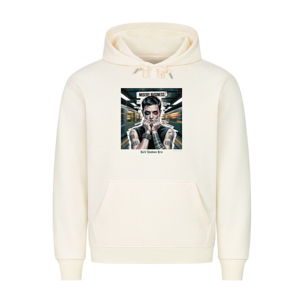 Barcode Heartbreak – Zwischen Neonlicht & Schattenseele - HigherBlanks Premium Hoodie | Hoodie | Dark Shadows Arts