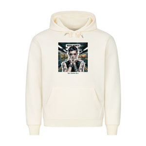 Barcode Heartbreak – Zwischen Neonlicht & Schattenseele - HigherBlanks Premium Hoodie | Hoodie | Dark Shadows Arts