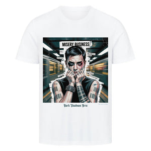Barcode Heartbreak – Zwischen Neonlicht & Schattenseele - HigherBlanks Premium T-Shirt | T-Shirt | Dark Shadows Arts
