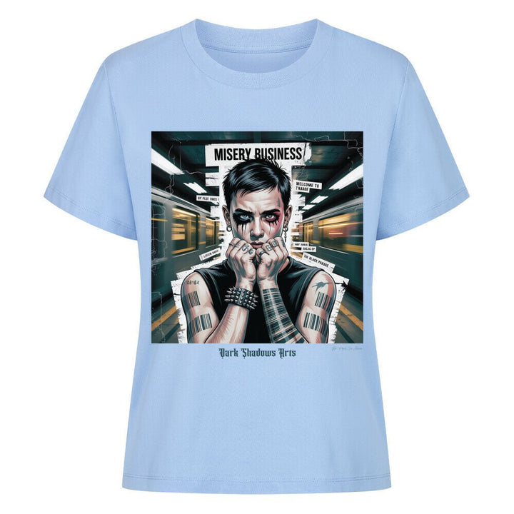 Barcode Heartbreak – Zwischen Neonlicht & Schattenseele - Organic Shirt Women | T-Shirt | Dark Shadows Arts