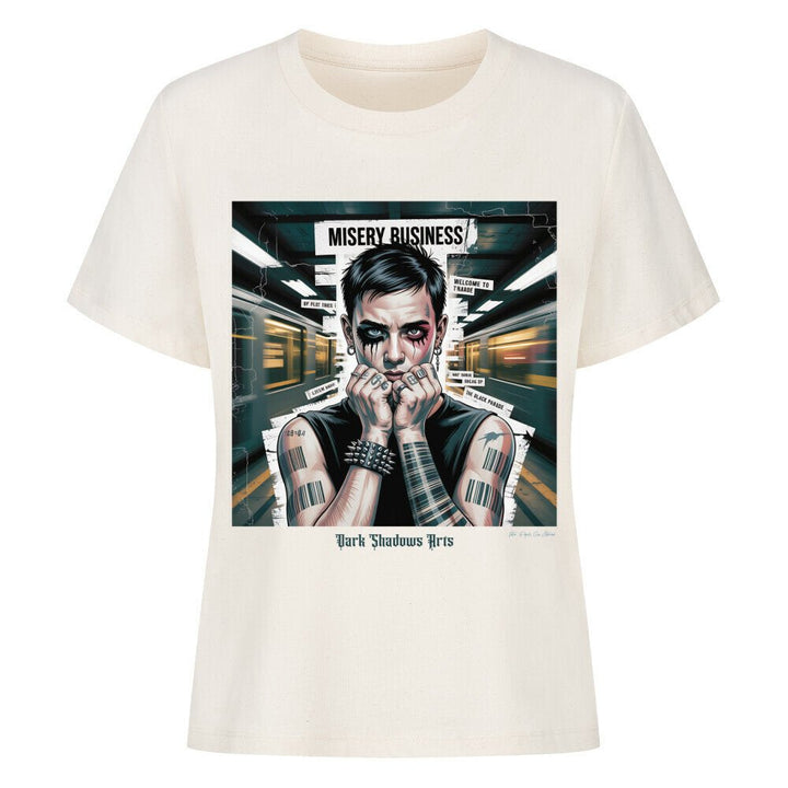 Barcode Heartbreak – Zwischen Neonlicht & Schattenseele - Organic Shirt Women | T-Shirt | Dark Shadows Arts