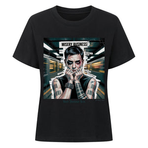 Barcode Heartbreak – Zwischen Neonlicht & Schattenseele - Organic Shirt Women | T-Shirt | Dark Shadows Arts