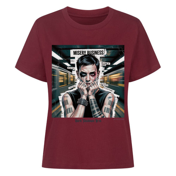 Barcode Heartbreak – Zwischen Neonlicht & Schattenseele - Organic Shirt Women | T-Shirt | Dark Shadows Arts
