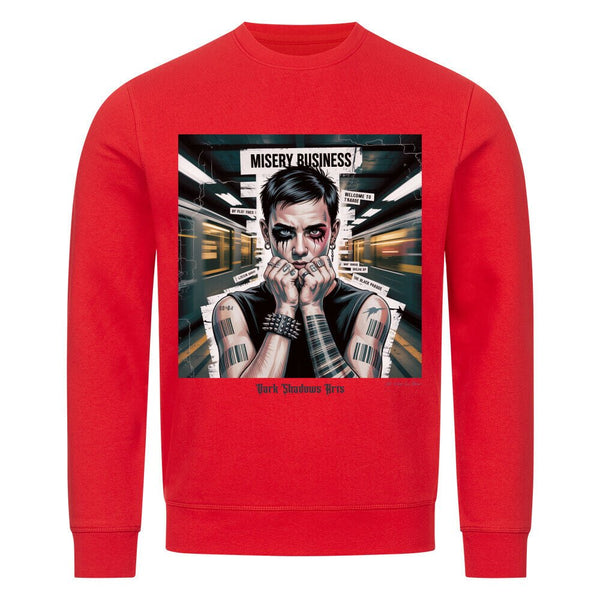 Barcode Heartbreak – Zwischen Neonlicht & Schattenseele - Premium Organic Sweatshirt | Sweatshirt | Dark Shadows Arts