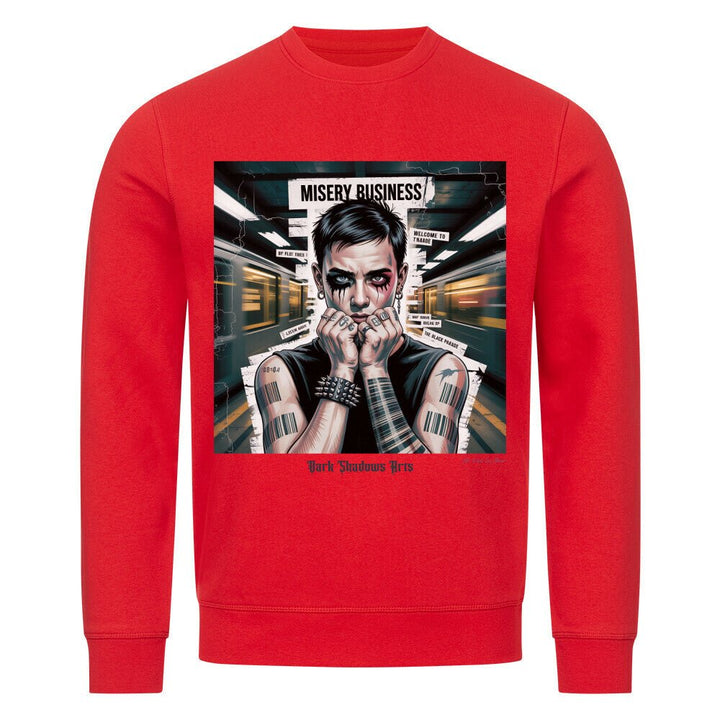 Barcode Heartbreak – Zwischen Neonlicht & Schattenseele - Premium Organic Sweatshirt | Sweatshirt | Dark Shadows Arts