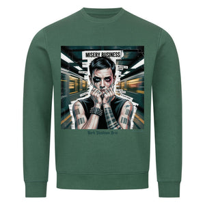 Barcode Heartbreak – Zwischen Neonlicht & Schattenseele - Premium Organic Sweatshirt | Sweatshirt | Dark Shadows Arts
