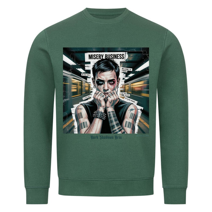 Barcode Heartbreak – Zwischen Neonlicht & Schattenseele - Premium Organic Sweatshirt | Sweatshirt | Dark Shadows Arts