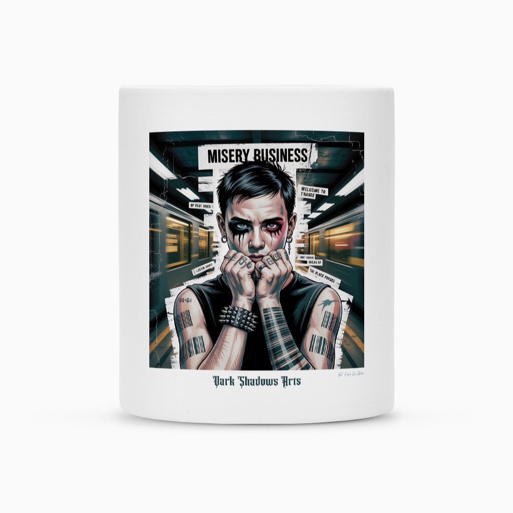 Barcode Heartbreak – Zwischen Neonlicht & Schattenseele - Tasse | Mug | Dark Shadows Arts