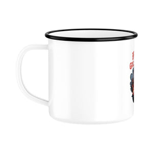BBQ on Grill Street - Emaille Tasse | Mug | Dark Shadows Arts