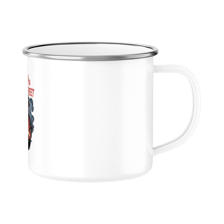 BBQ on Grill Street - Emaille Tasse | Mug | Dark Shadows Arts