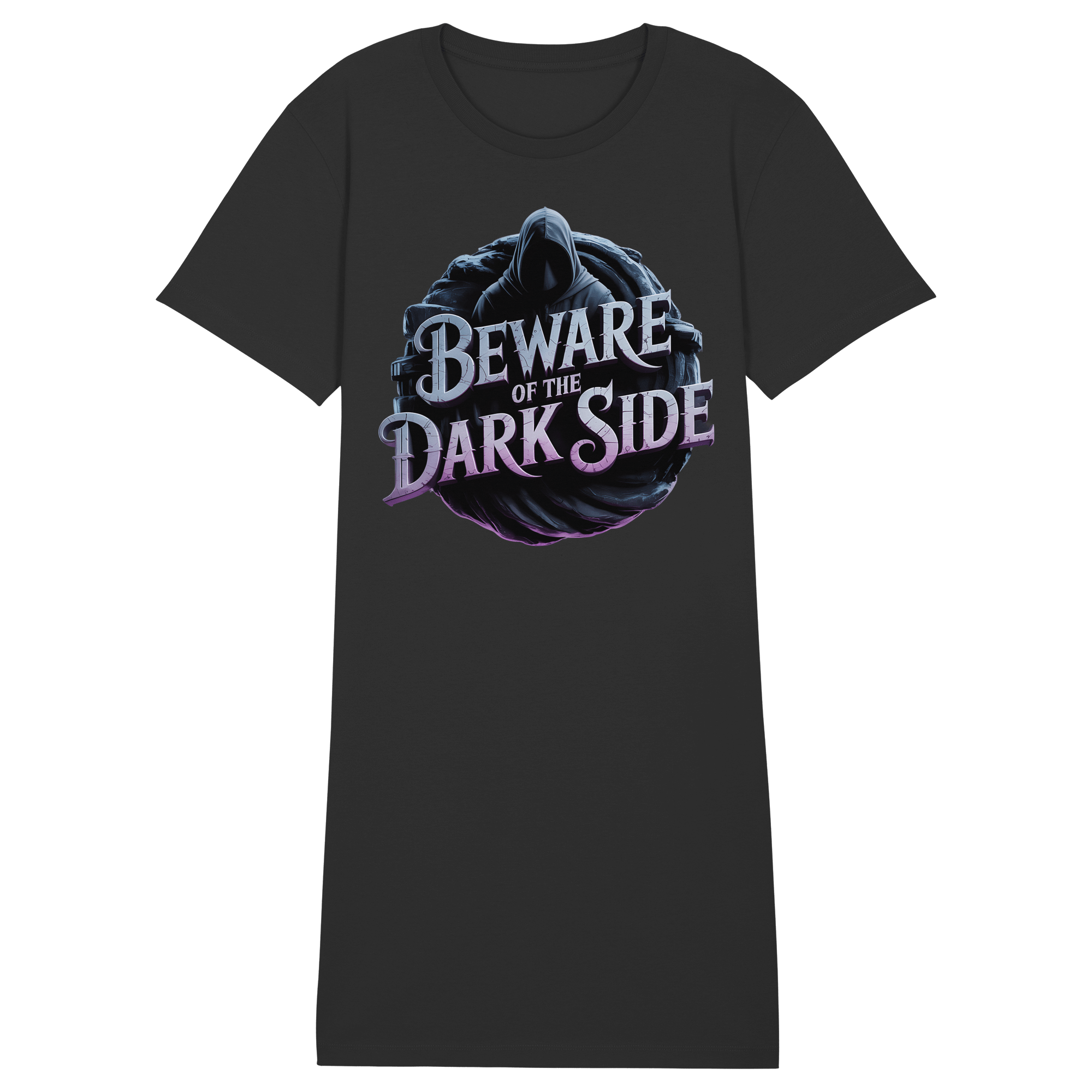 Beware of the Darkside - Ladies Organic Shirt Dress - Ladies Organic Shirt Dress | Lady - Shirts | Dark Shadows Arts