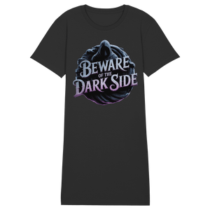 Beware of the Darkside - Ladies Organic Shirt Dress - Ladies Organic Shirt Dress | Lady - Shirts | Dark Shadows Arts