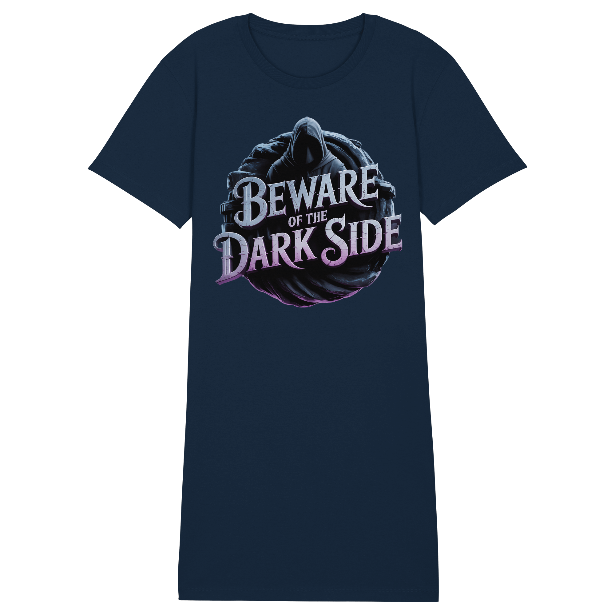 Beware of the Darkside - Ladies Organic Shirt Dress - Ladies Organic Shirt Dress | Lady - Shirts | Dark Shadows Arts