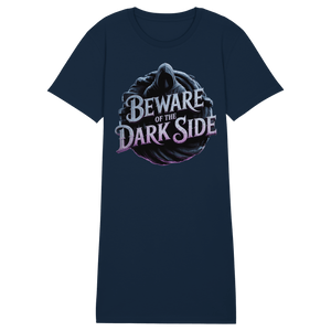 Beware of the Darkside - Ladies Organic Shirt Dress - Ladies Organic Shirt Dress | Lady - Shirts | Dark Shadows Arts