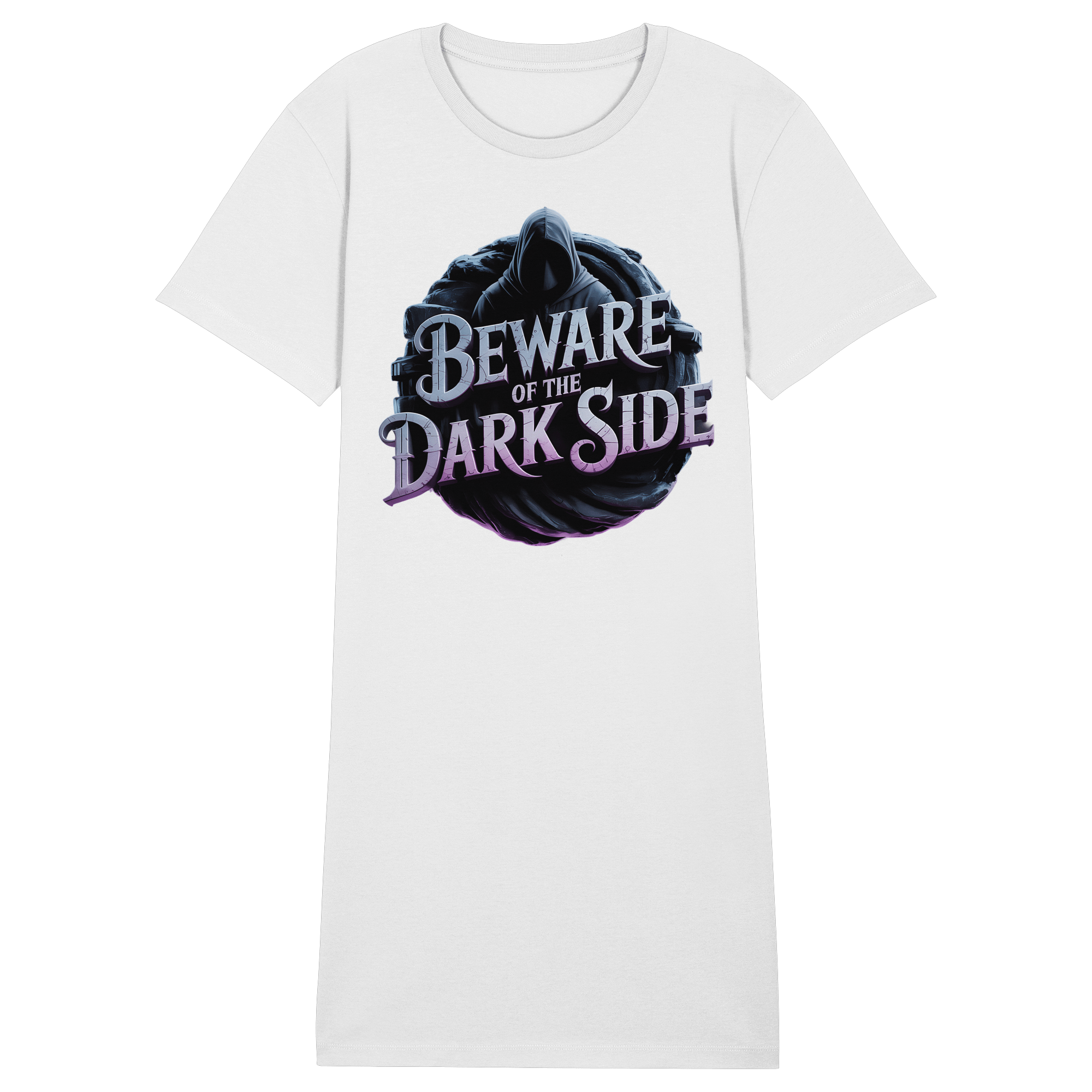 Beware of the Darkside - Ladies Organic Shirt Dress - Ladies Organic Shirt Dress | Lady - Shirts | Dark Shadows Arts