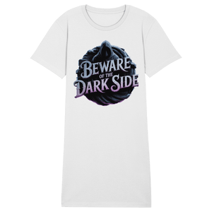 Beware of the Darkside - Ladies Organic Shirt Dress - Ladies Organic Shirt Dress | Lady - Shirts | Dark Shadows Arts