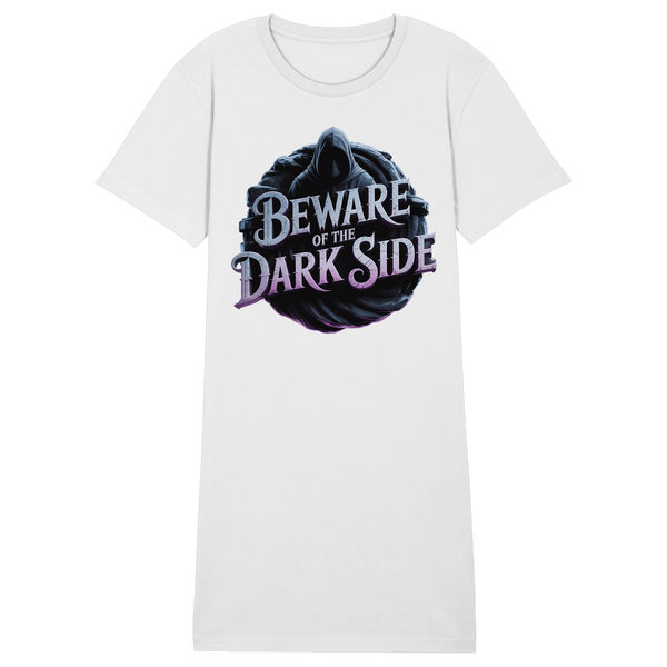 Beware of the Darkside - Ladies Organic Shirt Dress - Ladies Organic Shirt Dress | Lady - Shirts | Dark Shadows Arts