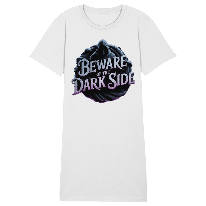 Beware of the Darkside - Ladies Organic Shirt Dress - Ladies Organic Shirt Dress | Lady - Shirts | Dark Shadows Arts