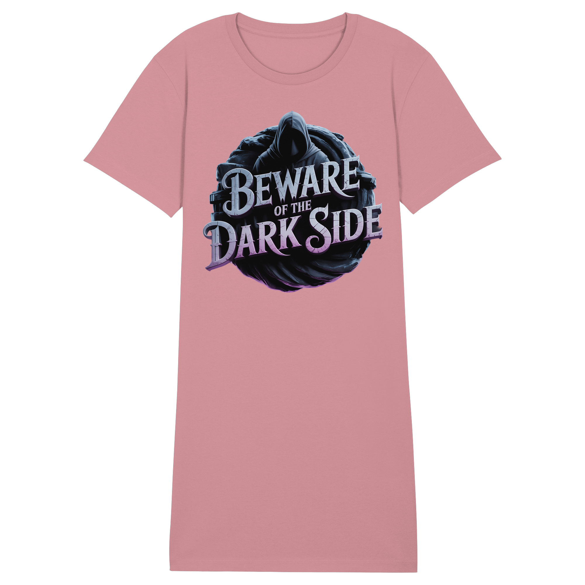Beware of the Darkside - Ladies Organic Shirt Dress - Ladies Organic Shirt Dress | Lady - Shirts | Dark Shadows Arts