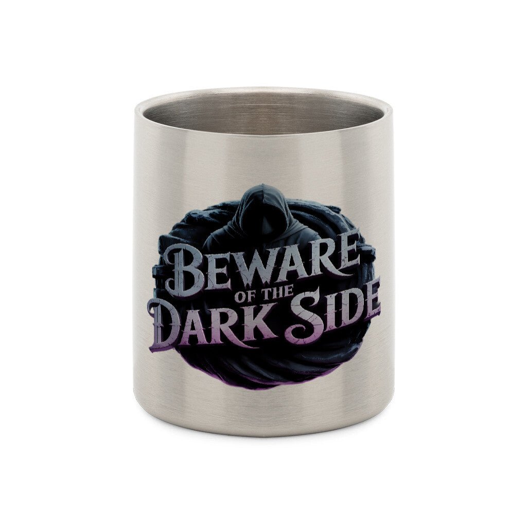 Beware of the DarksideGlas - Edelstahl - Tasse mit Karabiner | Mug | Dark Shadows Arts