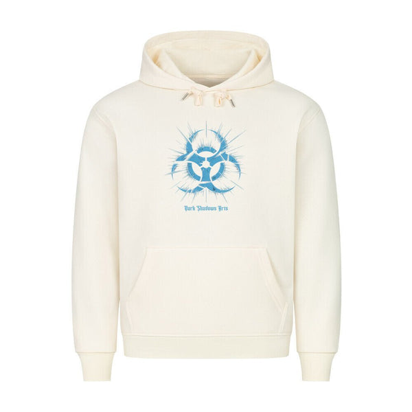 Biohazard Blue_ Apokalyptisches Symbol - HigherBlanks Premium Hoodie | Hoodie | Dark Shadows Arts