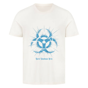 Biohazard Blue_ Apokalyptisches Symbol - HigherBlanks Premium T-Shirt | T-Shirt | Dark Shadows Arts
