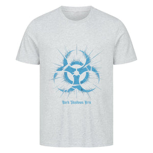 Biohazard Blue_ Apokalyptisches Symbol - HigherBlanks Premium T-Shirt | T-Shirt | Dark Shadows Arts