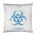 Biohazard Blue_ Apokalyptisches Symbol - Kissen | Pillow | Dark Shadows Arts