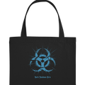 Biohazard Blue_ Apokalyptisches Symbol - Organic Shopping - Bag - Organic Shopping - Bag | Taschen | Dark Shadows Arts