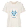 Biohazard Blue_ Apokalyptisches Symbol - Premium Organic Shirt Women | T-Shirt | Dark Shadows Arts
