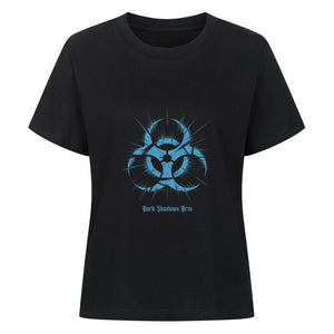 Biohazard Blue_ Apokalyptisches Symbol - Premium Organic Shirt Women | T-Shirt | Dark Shadows Arts