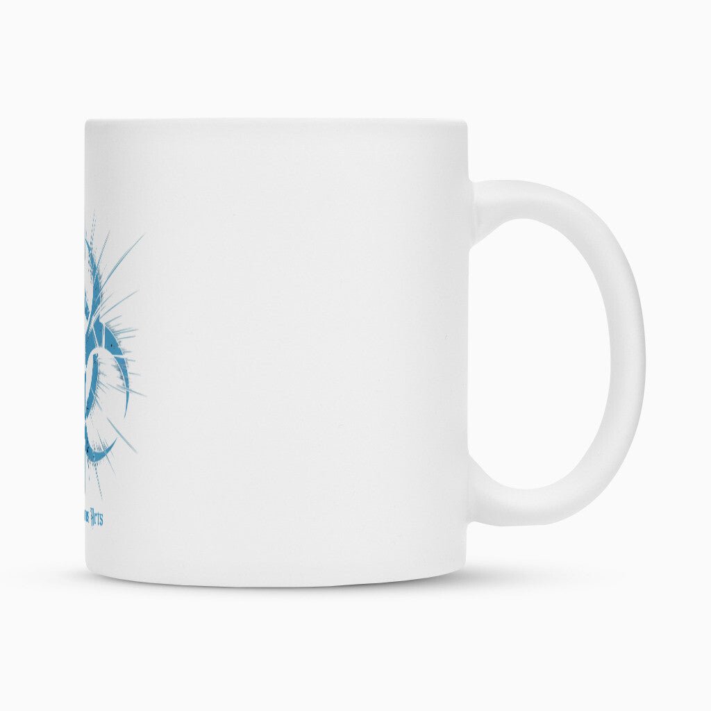 Biohazard Blue_ Apokalyptisches Symbol - Tasse | Mug | Dark Shadows Arts