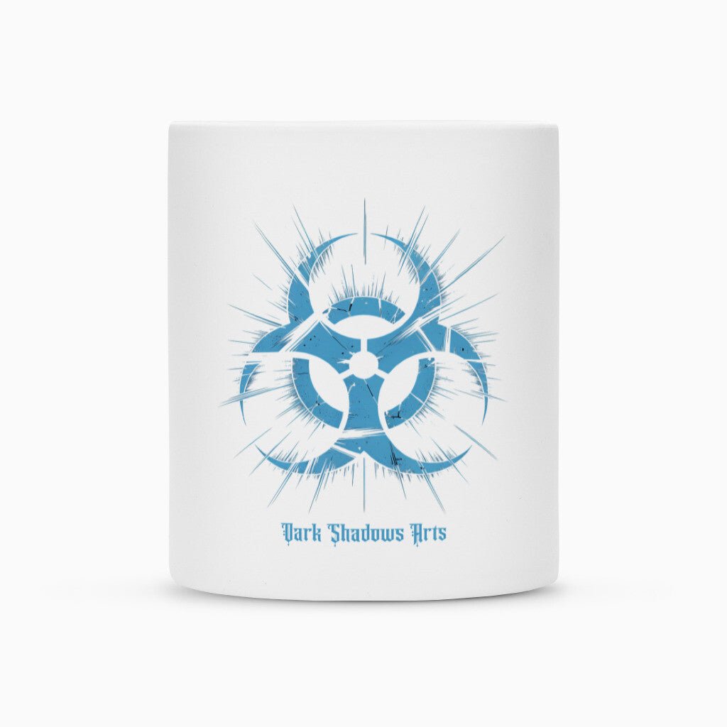 Biohazard Blue_ Apokalyptisches Symbol - Tasse | Mug | Dark Shadows Arts