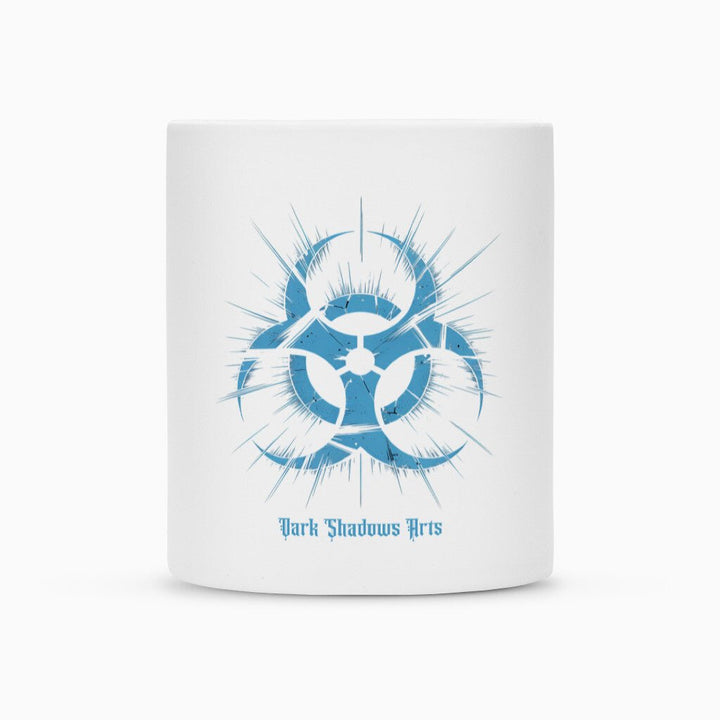 Biohazard Blue_ Apokalyptisches Symbol - Tasse | Mug | Dark Shadows Arts