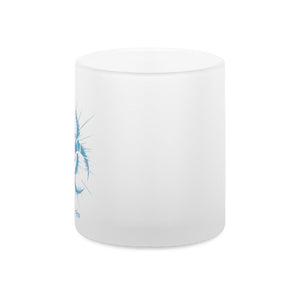 Biohazard Blue_ Apokalyptisches Symbol - Teelichthalter satiniert | Mug | Dark Shadows Arts