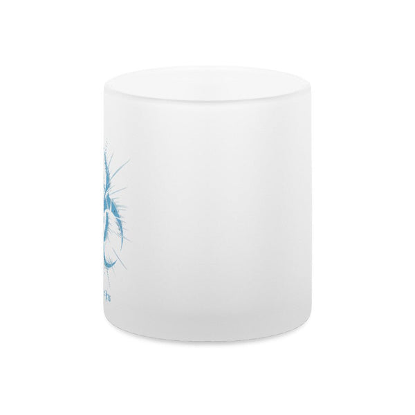 Biohazard Blue_ Apokalyptisches Symbol - Teelichthalter satiniert | Mug | Dark Shadows Arts