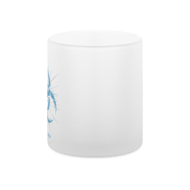Biohazard Blue_ Apokalyptisches Symbol - Teelichthalter satiniert | Mug | Dark Shadows Arts