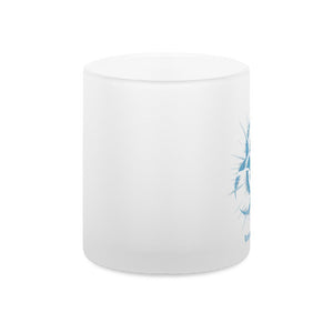 Biohazard Blue_ Apokalyptisches Symbol - Teelichthalter satiniert | Mug | Dark Shadows Arts