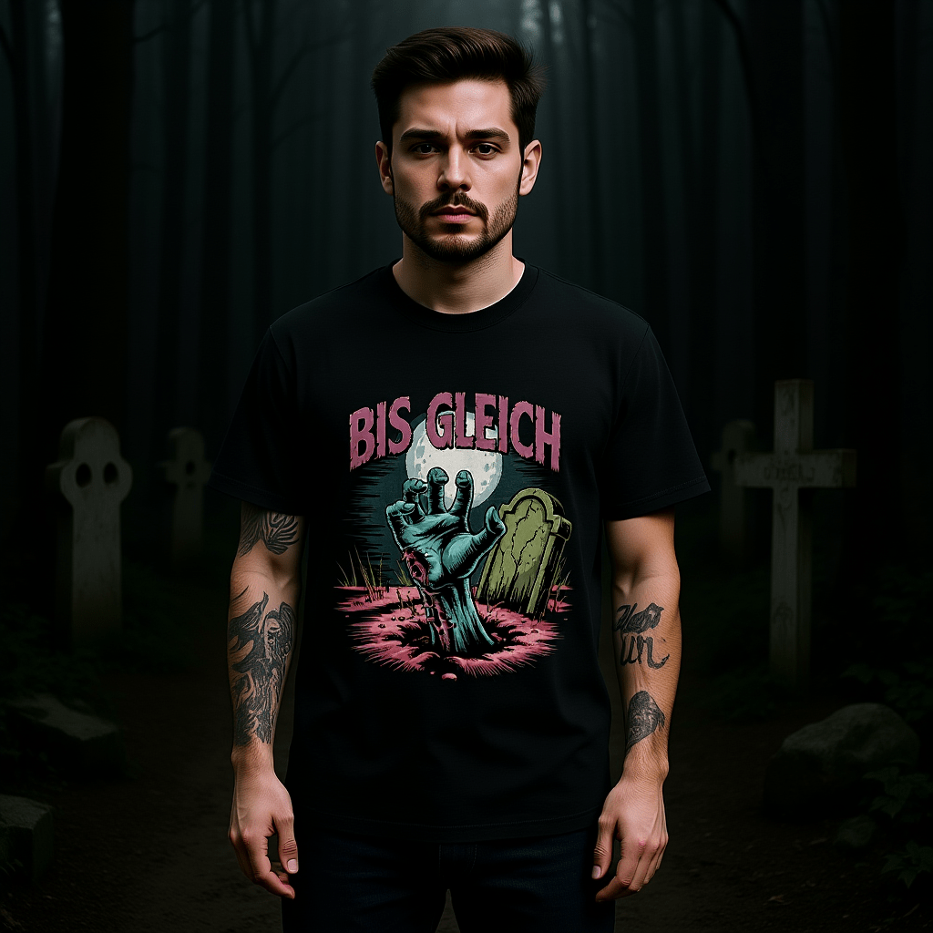 Bis gleich - HigherBlanks Premium T-Shirt | T-Shirt | Dark Shadows Arts