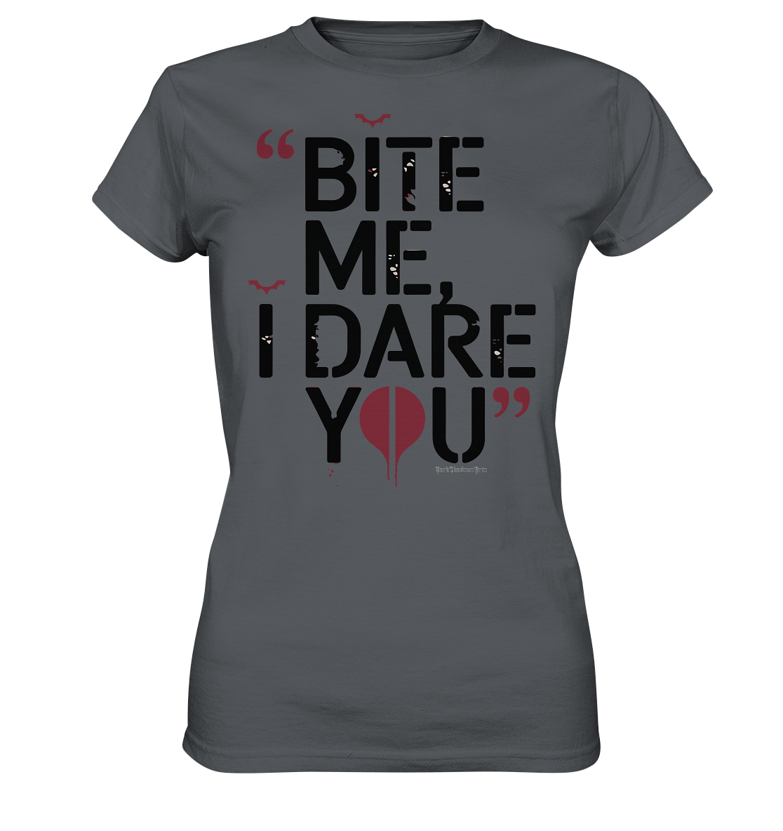 BITE ME, I DARE YOU – Dunkle Versuchung & furchtlose Herausforderung - Ladies Premium Shirt | Lady - Shirts | Dark Shadows Arts