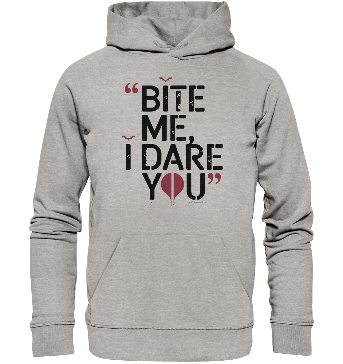 BITE ME, I DARE YOU – Dunkle Versuchung & furchtlose Herausforderung - Organic Hoodie | Hoodies | Dark Shadows Arts