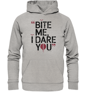 BITE ME, I DARE YOU – Dunkle Versuchung & furchtlose Herausforderung - Organic Hoodie | Hoodies | Dark Shadows Arts