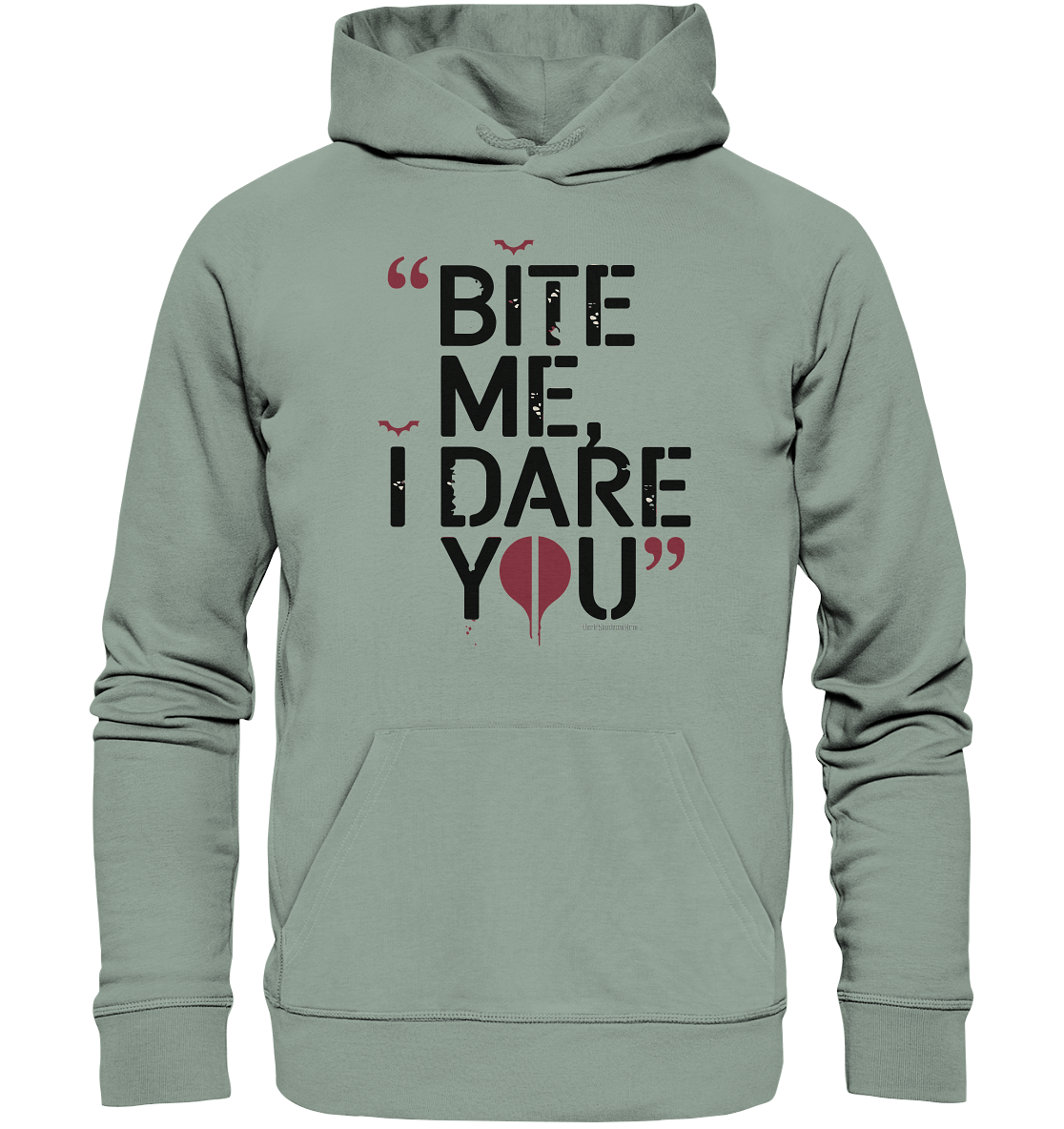 BITE ME, I DARE YOU – Dunkle Versuchung & furchtlose Herausforderung - Organic Hoodie | Hoodies | Dark Shadows Arts