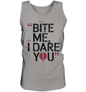BITE ME, I DARE YOU – Dunkle Versuchung & furchtlose Herausforderung - Relaxed Tank Top | Tank - Tops | Dark Shadows Arts