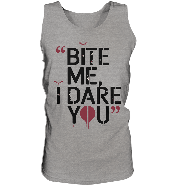 BITE ME, I DARE YOU – Dunkle Versuchung & furchtlose Herausforderung - Relaxed Tank Top | Tank - Tops | Dark Shadows Arts