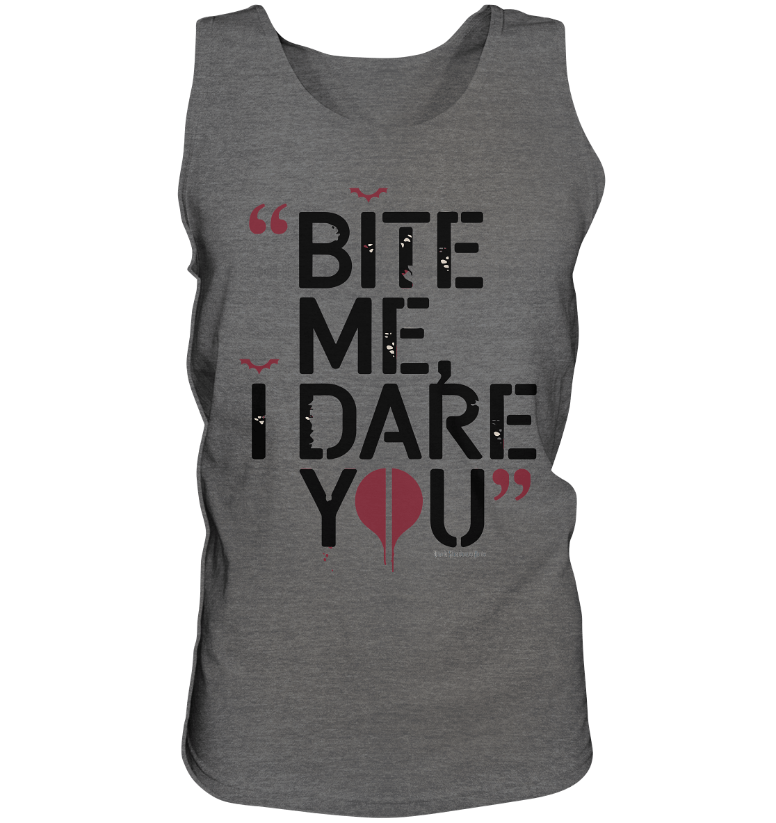 BITE ME, I DARE YOU – Dunkle Versuchung & furchtlose Herausforderung - Relaxed Tank Top | Tank - Tops | Dark Shadows Arts