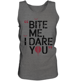 BITE ME, I DARE YOU – Dunkle Versuchung & furchtlose Herausforderung - Relaxed Tank Top | Tank - Tops | Dark Shadows Arts